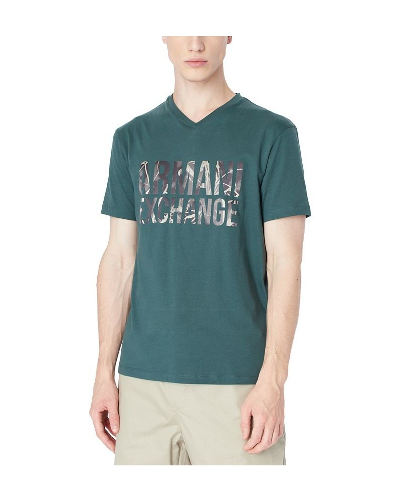 Men's Camo Logo GraphicT-Shirt Green $41.60 T-Shirts