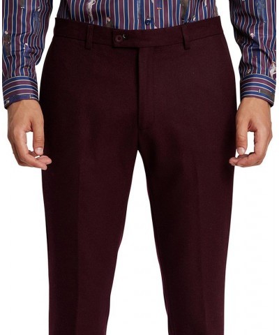 Men's Slim-Fit Suit Pants Red $31.20 Suits