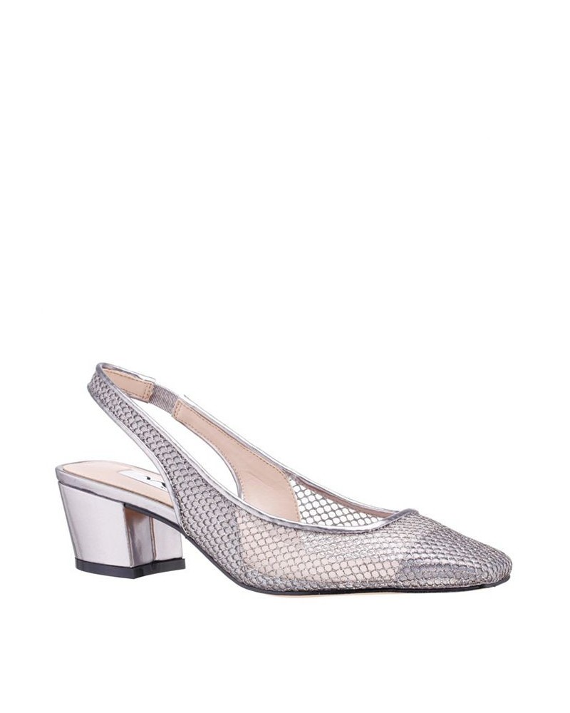 Women's Jozi Slingback Block Heel Evening Pump Multi $40.94 Shoes