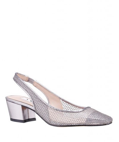 Women's Jozi Slingback Block Heel Evening Pump Multi $40.94 Shoes