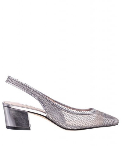 Women's Jozi Slingback Block Heel Evening Pump Multi $40.94 Shoes