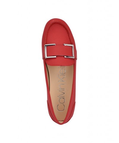 Women's Lydia Casual Loafers Red $43.61 Shoes