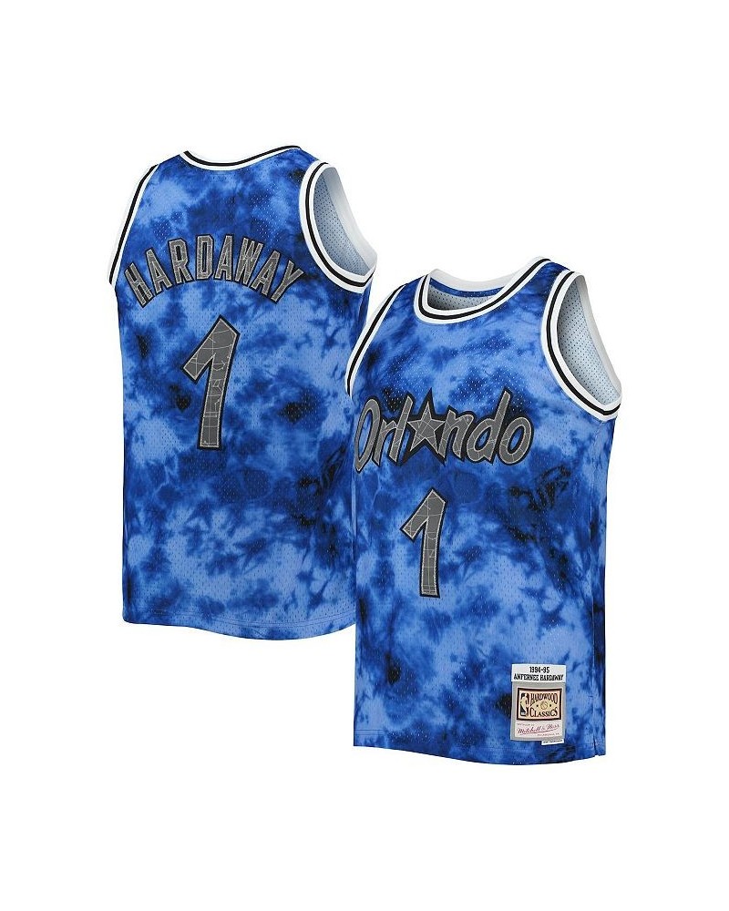 Men's Penny Hardaway Blue Orlando Magic 1994-95 Galaxy Swingman Jersey $57.34 Jersey