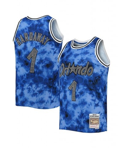 Men's Penny Hardaway Blue Orlando Magic 1994-95 Galaxy Swingman Jersey $57.34 Jersey