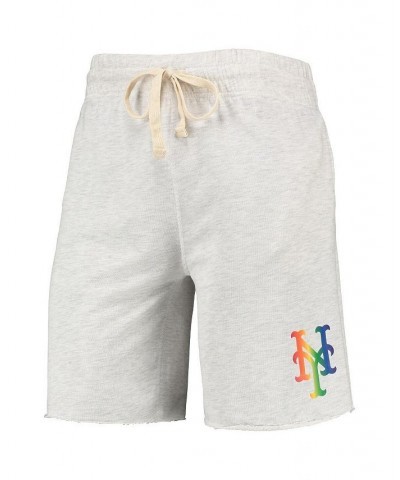 Men's Oatmeal New York Mets Mainstream Logo Terry Tri-Blend Shorts $23.65 Shorts