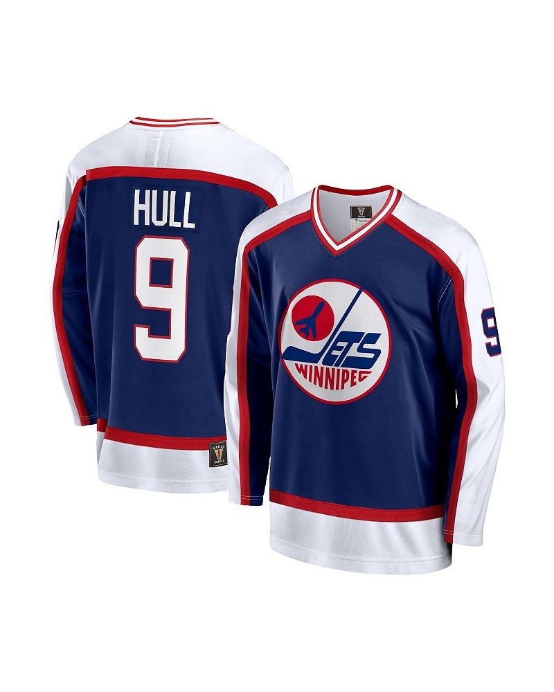 Men's Branded Bobby Hull Navy Winnipeg Jets Breakaway Retired Player Jersey $55.80 Jersey