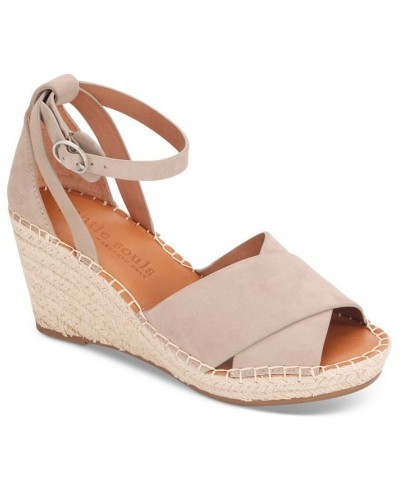 Women's Charli Ankle-Strap Espadrille Wedge Sandals PD03 $50.76 Shoes