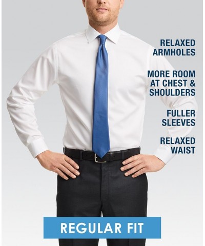 Men's Classic-Fit Wrinkle Free Flex Collar Stretch Solid Dress Shirt PD03 $20.25 Dress Shirts