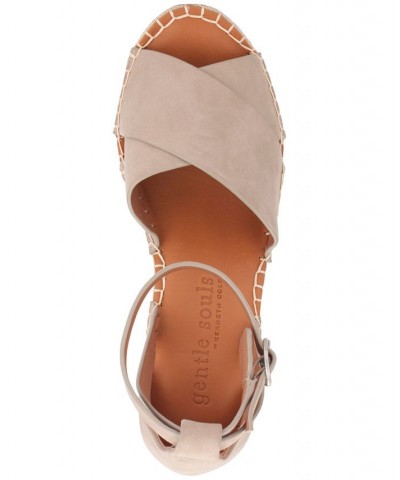 Women's Charli Ankle-Strap Espadrille Wedge Sandals PD03 $50.76 Shoes