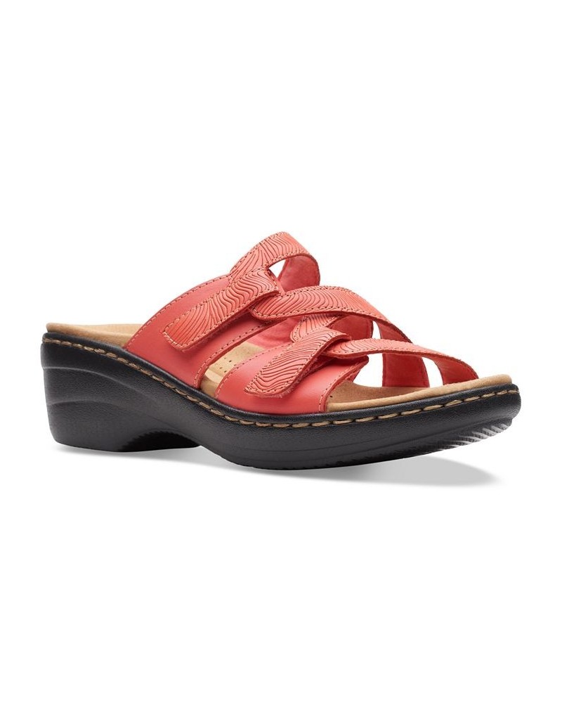 Women's Merliah Karli Slip-on Strappy Sandals Pink $38.95 Shoes