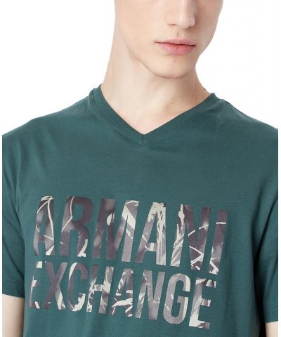 Men's Camo Logo GraphicT-Shirt Green $41.60 T-Shirts