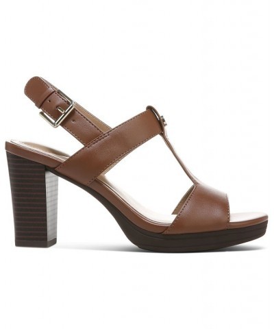 Paulette Dress Sandals Brown $43.86 Shoes