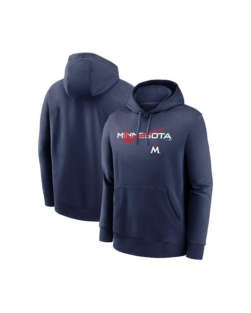 Men's Navy Minnesota Twins 2023 Swoosh Neighborhood Pullover Hoodie $42.50 Sweatshirt