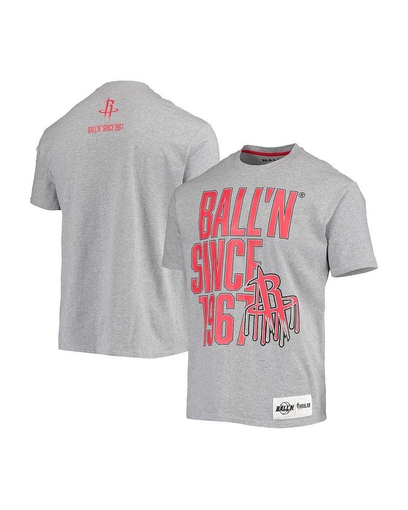 Men's Heather Gray Houston Rockets Since 1967 T-shirt $18.01 T-Shirts