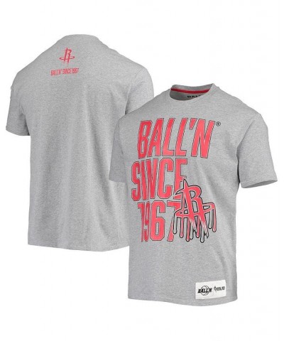 Men's Heather Gray Houston Rockets Since 1967 T-shirt $18.01 T-Shirts