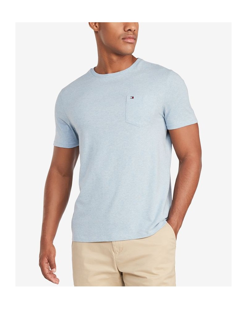 Men's Big & Tall Tommy Crew Neck Pocket T-Shirt Malaga Blue $24.18 T-Shirts