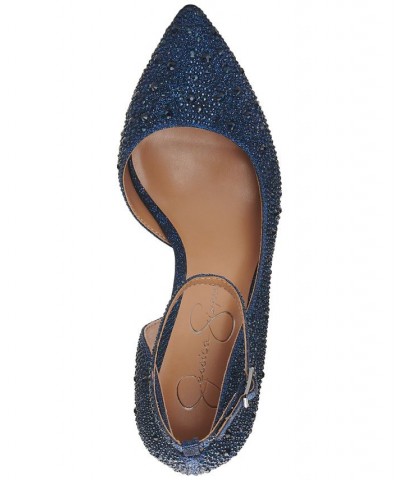 Women's Ormanda Embellished Platform Pumps Blue $51.43 Shoes