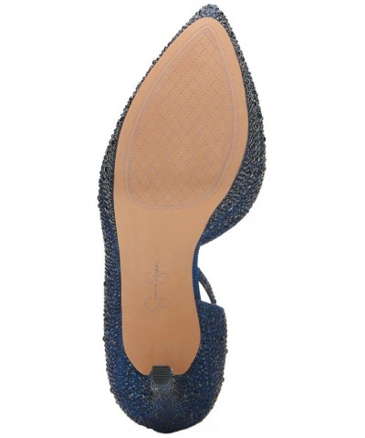 Women's Ormanda Embellished Platform Pumps Blue $51.43 Shoes