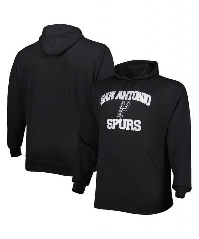 Men's Black San Antonio Spurs Big and Tall Heart and Soul Pullover Hoodie $40.00 Sweatshirt