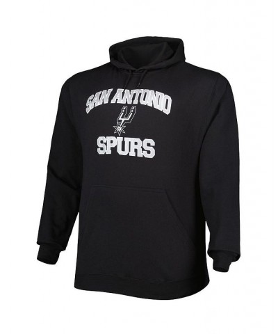 Men's Black San Antonio Spurs Big and Tall Heart and Soul Pullover Hoodie $40.00 Sweatshirt