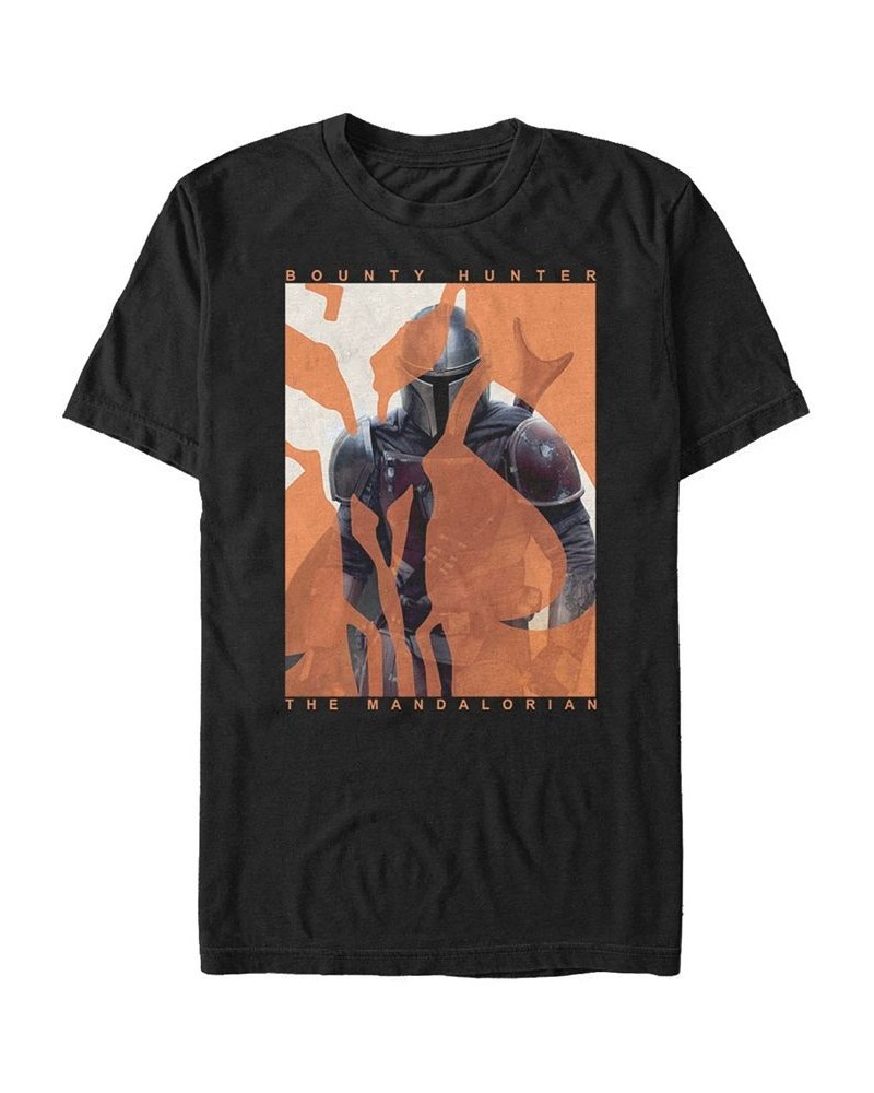 Men's Mandalorian Hunt Short Sleeve Crew T-shirt Black $20.64 T-Shirts