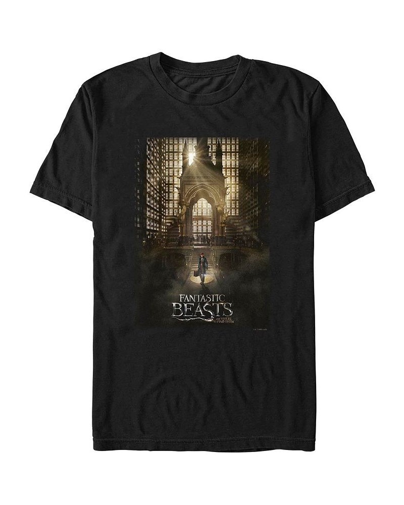 Men's Fantastic Beasts and Where to Find Them Magical Congress Poster Short Sleeve T-shirt Black $18.19 T-Shirts