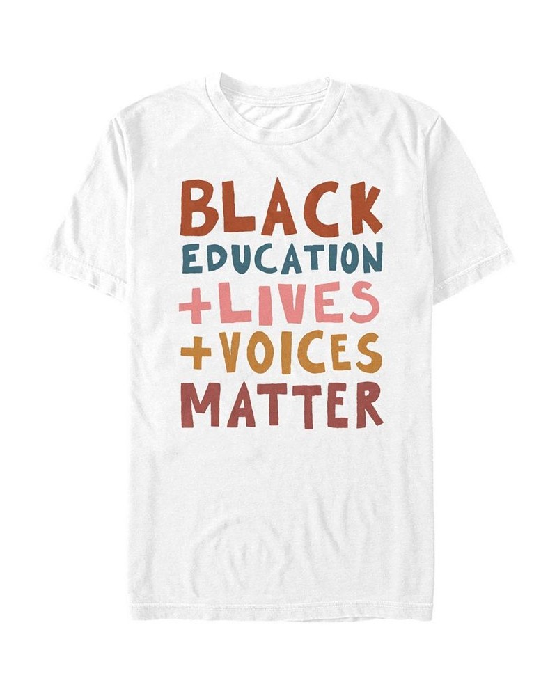 Men's Black Lives Short Sleeve T-shirt White $17.50 T-Shirts