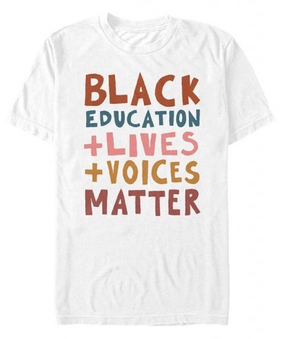 Men's Black Lives Short Sleeve T-shirt White $17.50 T-Shirts