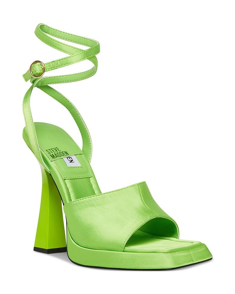 Women's Kendall Two-Piece Platform Dress Sandals Green $32.33 Shoes