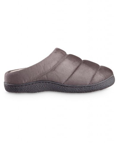 Men's Advanced Memory Foam Microsuede Puffer Comfort Hoodback Slippers Ash $13.14 Slippers