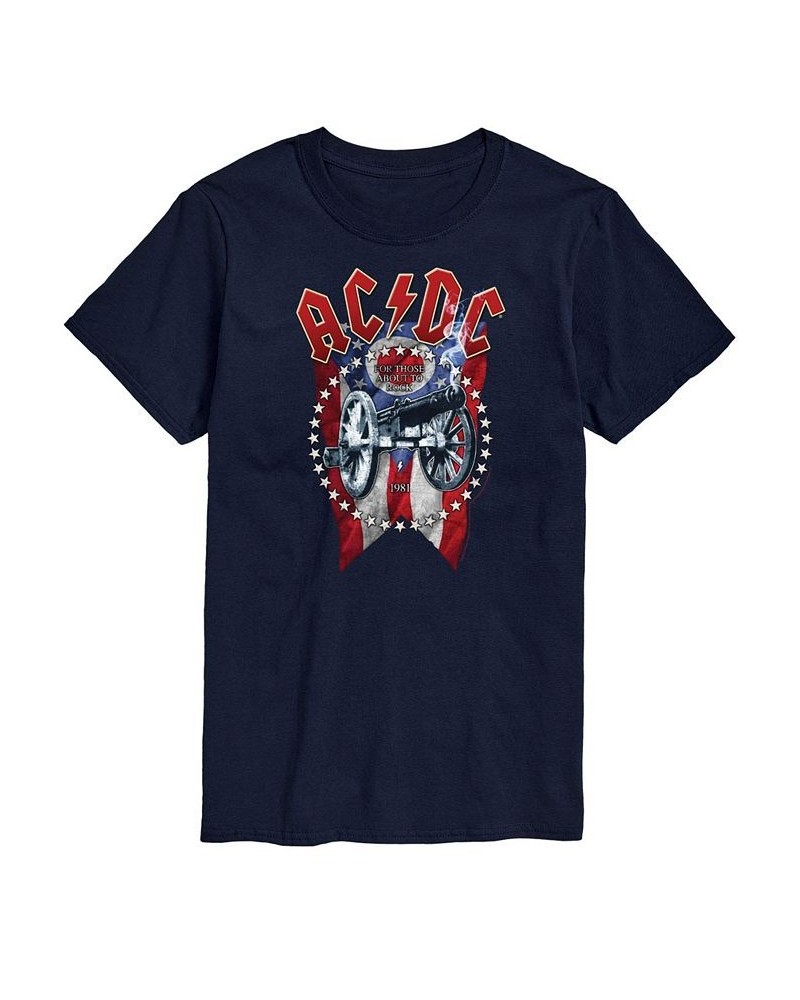 Men's ACDC Ohio Flag T-shirt Blue $19.59 T-Shirts