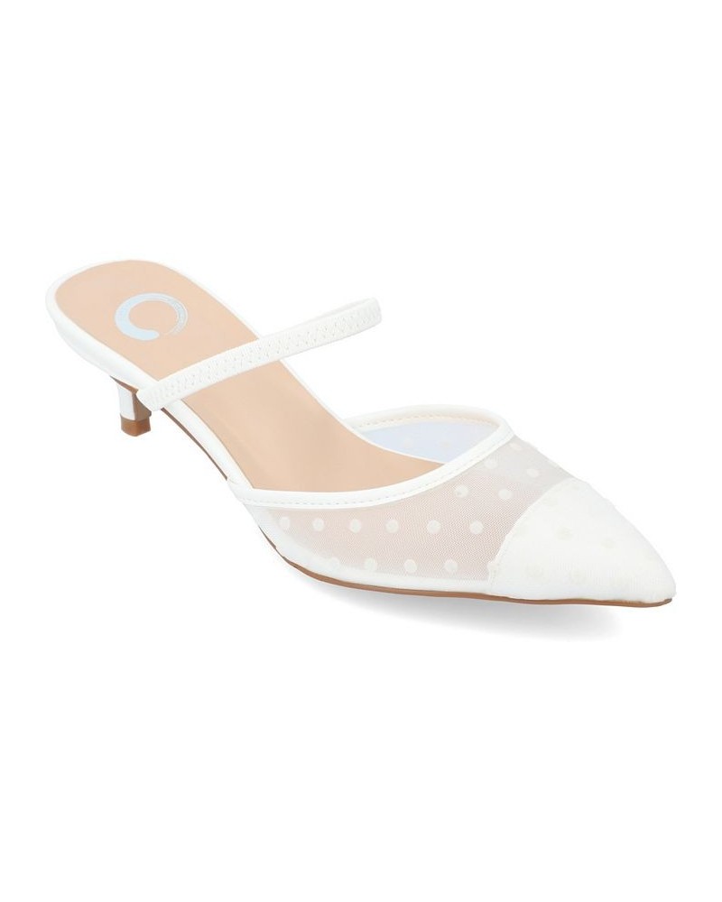 Women's Allana Mesh Heels White $48.00 Shoes