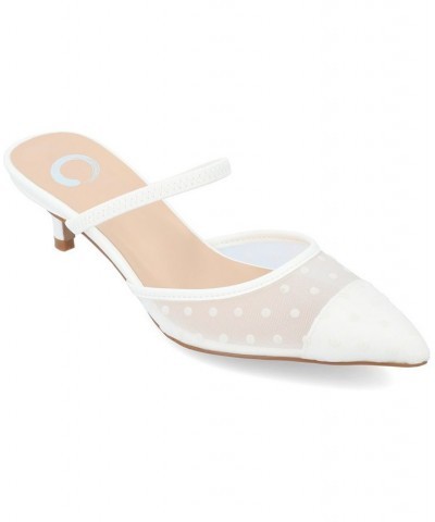 Women's Allana Mesh Heels White $48.00 Shoes