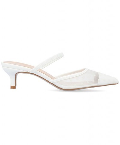 Women's Allana Mesh Heels White $48.00 Shoes