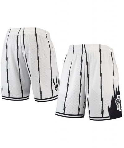 Men's Toronto Raptors Hardwood Classics White Out Swingman Shorts $33.88 Shorts