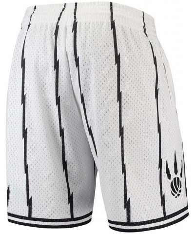 Men's Toronto Raptors Hardwood Classics White Out Swingman Shorts $33.88 Shorts