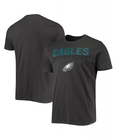 Men's '47 Charcoal Philadelphia Eagles Dark Ops Super Rival T-shirt $22.94 T-Shirts