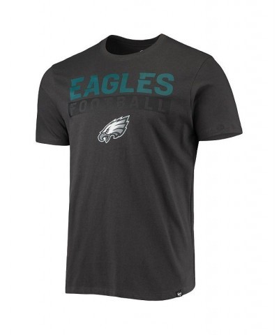 Men's '47 Charcoal Philadelphia Eagles Dark Ops Super Rival T-shirt $22.94 T-Shirts