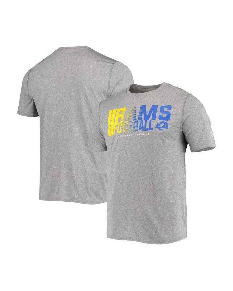 Men's Heathered Gray Los Angeles Rams Combine Authentic Game On T-shirt $16.80 T-Shirts