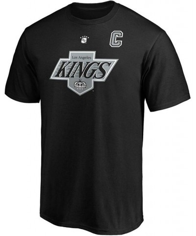 Men's Wayne Gretzky Black Los Angeles Kings Authentic Stack Retired Player Name and Number T-shirt $16.32 T-Shirts