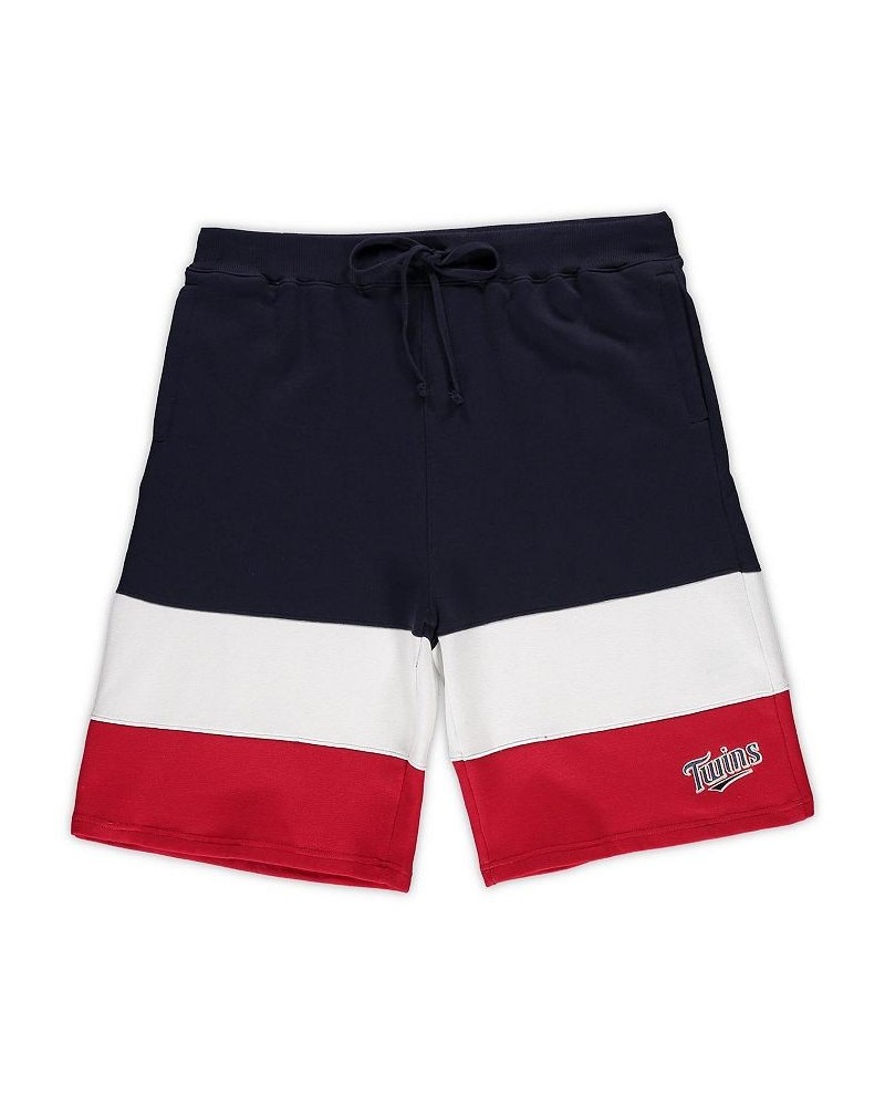 Men's Branded Navy/Red Minnesota Twins Big and Tall Custom Color Shorts $20.00 Shorts