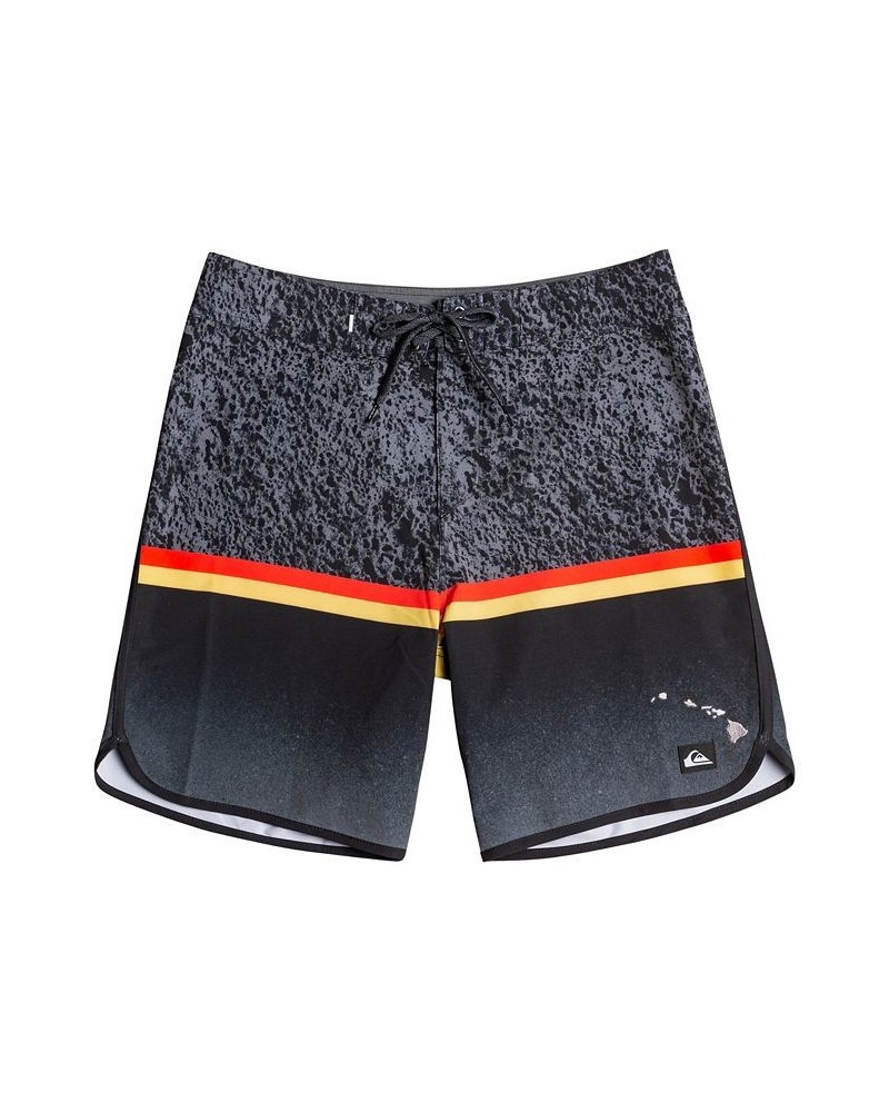 Quicksilver Men's Surfsilk Division Scallop 19" Board Shorts Black $36.57 Swimsuits