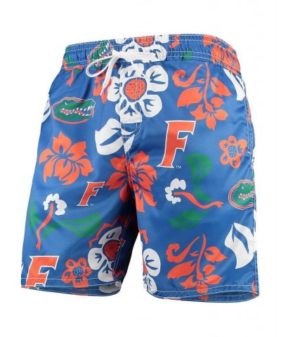 Men's Royal Florida Gators Floral Volley Swim Trunks $36.39 Swimsuits