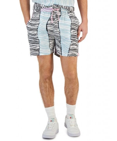 Men's Synest Elastic Drawstring Printed 4 1/2" Shorts Black $32.90 Shorts