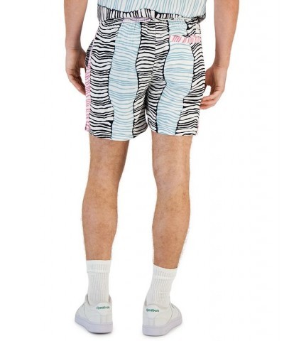 Men's Synest Elastic Drawstring Printed 4 1/2" Shorts Black $32.90 Shorts