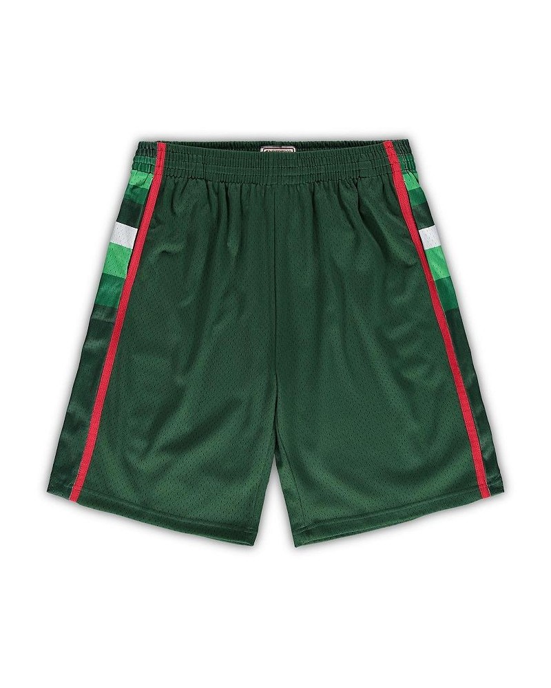 Men's Hunter Green Milwaukee Bucks Big and Tall Hardwood Classics Team Swingman Shorts $41.80 Shorts