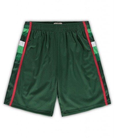 Men's Hunter Green Milwaukee Bucks Big and Tall Hardwood Classics Team Swingman Shorts $41.80 Shorts