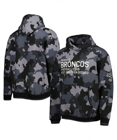 Men's Black Denver Broncos Camo Pullover Hoodie $39.36 Sweatshirt