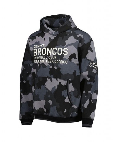 Men's Black Denver Broncos Camo Pullover Hoodie $39.36 Sweatshirt