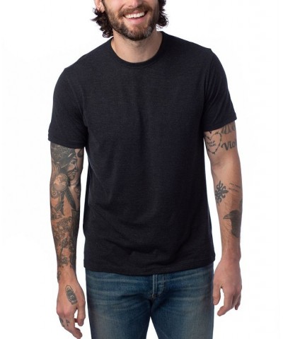 Men's Modal Tri-Blend Crewneck T-shirt Black $17.63 T-Shirts